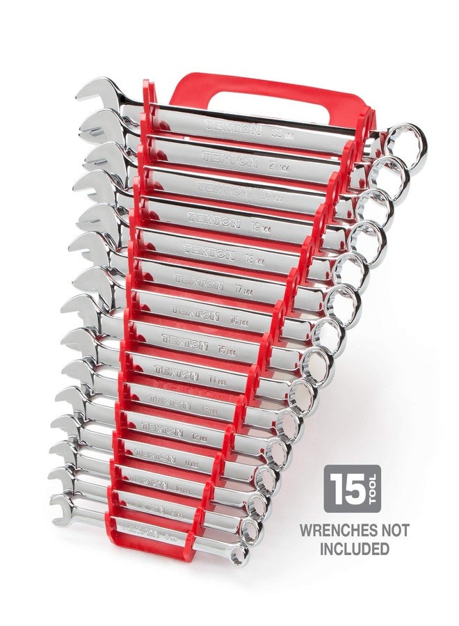 TEKTON 15-Tool Combination Wrench Holder (Red) | 79372 | Made in USA - Image 2