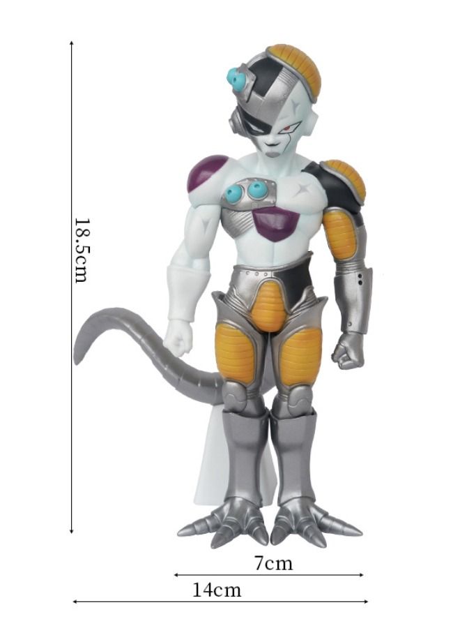 Anime Dragon Ball Mechanical Frieza Action Figure, Frieza Model Figure Statue, Delicate PVC Character Model Toys, Collection Gift Creative Anime Toy for Boys and Girls 18.5CM - Image 2