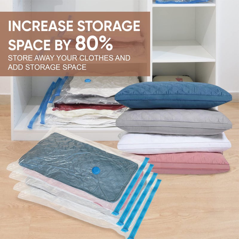 Roomimaster Vacuum Storage Bags, Vacuum Seal Space Saver Bags for Clothing, Travel Lugggage, Carry-on, Blankets, Comforters,Pillow, Bedding, 10 Small - Image 2