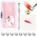 Fcozpjk 150Pcs Soft Nail Sponges for Ombre Mini Nail Art Sponges With Grabbing Pen Aura Nail Gradient Brush for Gel Nail Polish Sponge With 50pcs Disposable Gel Polish Palette Paper - Image 2