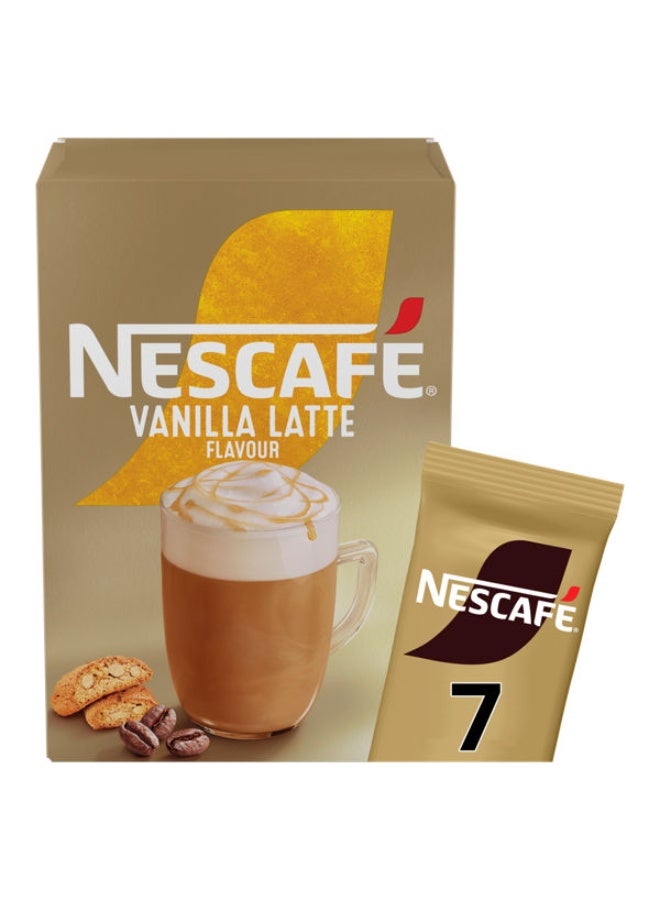 Nescafe Vanilla Latte Flavour Instant Coffee Sachet 129.5grams Pack of 7 - Image 1