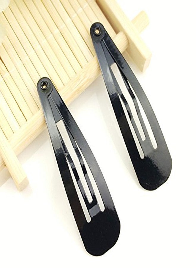 HRBS Black Medium Metal Triangular Tic Tac Hair Clips for Women Set of 200 - Image 3