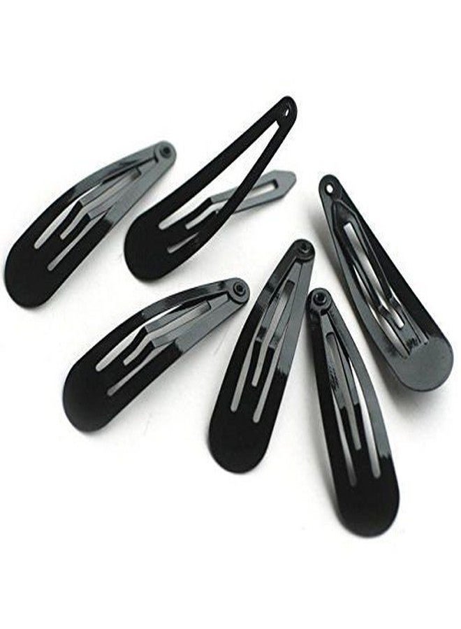HRBS Black Medium Metal Triangular Tic Tac Hair Clips for Women Set of 200 - Image 4