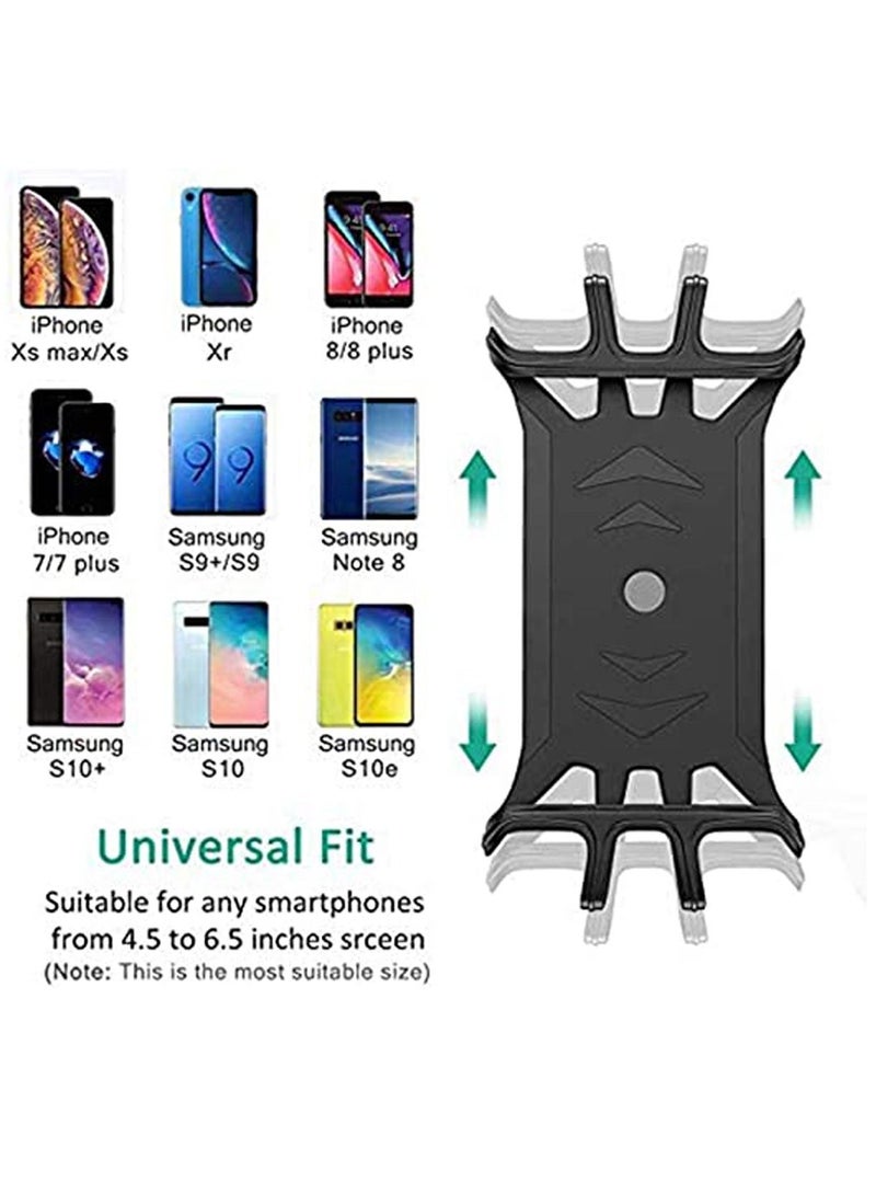 Y&D Phone Mount Holder for Bike, 1 Pack 360° Rotation Adjustable Universal Silicone Motorcycle & Bike Suit Fit 4-6.5 Inches Flexible Best Accessories Adult  - Image 3