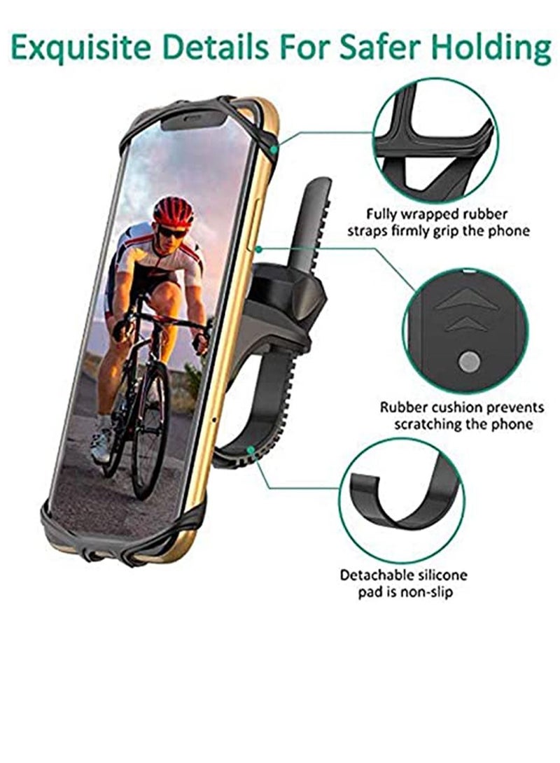 Y&D Phone Mount Holder for Bike, 1 Pack 360° Rotation Adjustable Universal Silicone Motorcycle & Bike Suit Fit 4-6.5 Inches Flexible Best Accessories Adult  - Image 5