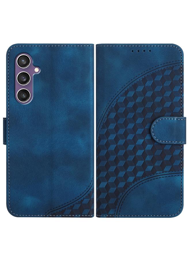 اس-توب جراب لهاتف Samsung Galaxy S23 FE 5G YX0060 جراب هاتف جلدي منقوش برأس فيل مع حبل - Image 1