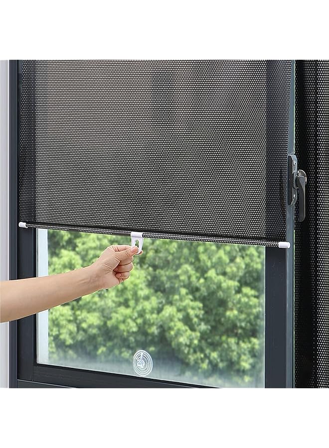 The Bros ستارة رول، ستائر تعتيم قابلة للتعديل، عازل حراري، فيلم خصوصية للنوافذ، للمنزل، حمام، بدون حفر (عرض 58 سم × طول 125 سم / 23 × 49 بوصة) - Image 1