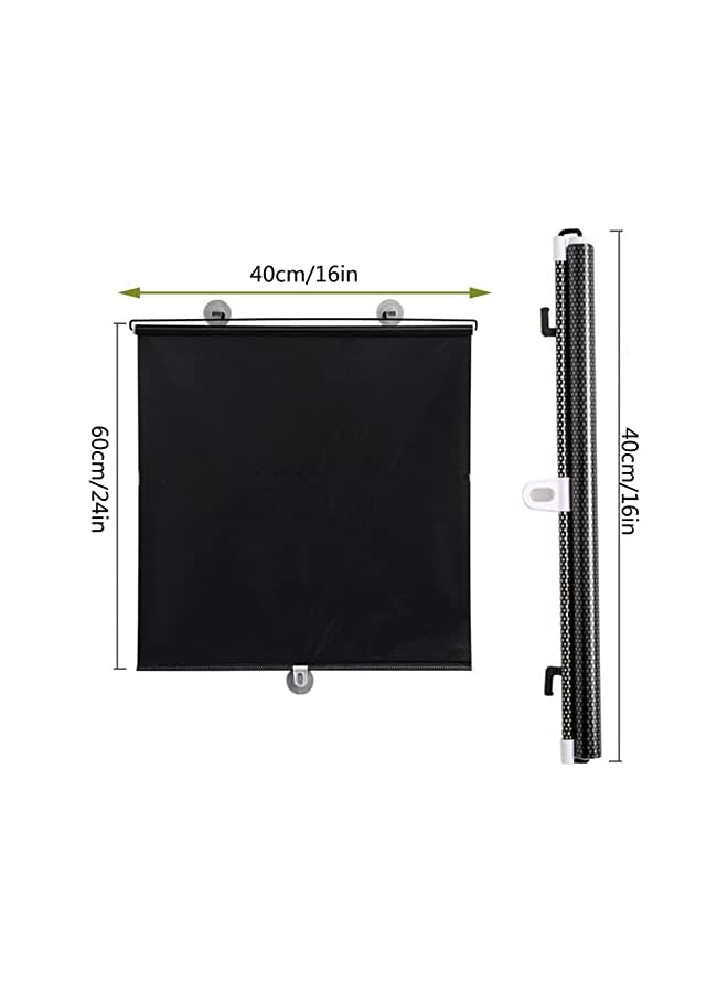 The Bros ستارة رول، ستائر تعتيم قابلة للتعديل، عازل حراري، فيلم خصوصية للنوافذ، للمنزل، حمام، بدون حفر (عرض 58 سم × طول 125 سم / 23 × 49 بوصة) - Image 2