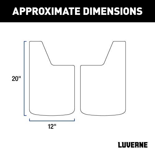 LUVERNE 251020 Universal Front or Rear 12Inch x 20Inch Textured Rubber Mud Guards 2 Flaps - Image 4