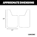 LUVERNE 251020 Universal Front or Rear 12Inch x 20Inch Textured Rubber Mud Guards 2 Flaps - Image 3