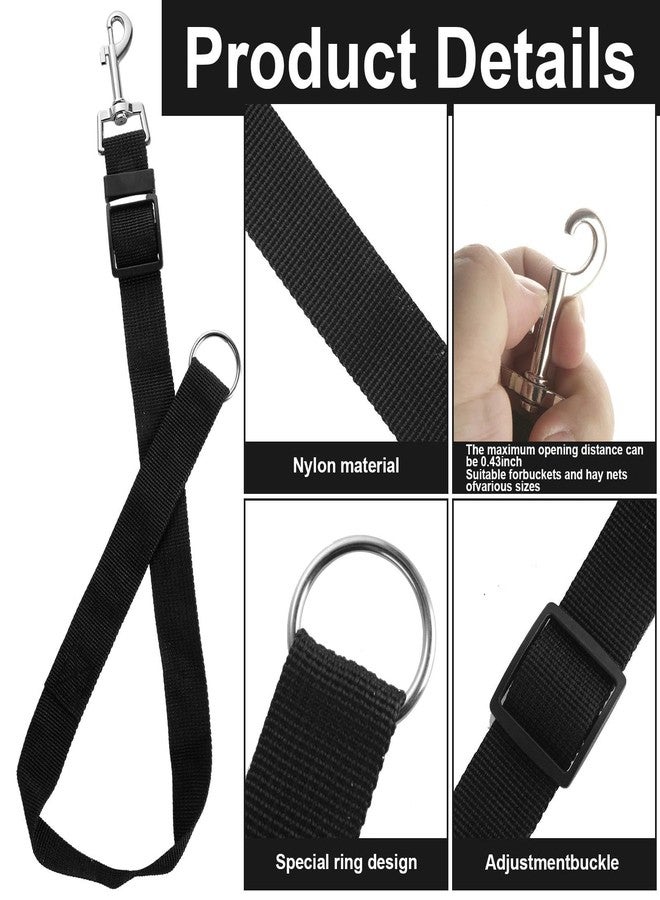 STARVAST 10 PCS Horse Bucket Straps, Sturdy Nylon Bucket Straps Adjustable Horse Trailer Ties for Water Bucket Horse, Hay Nets, Water Buckets, Horse Outdoor Feeders - Image 3