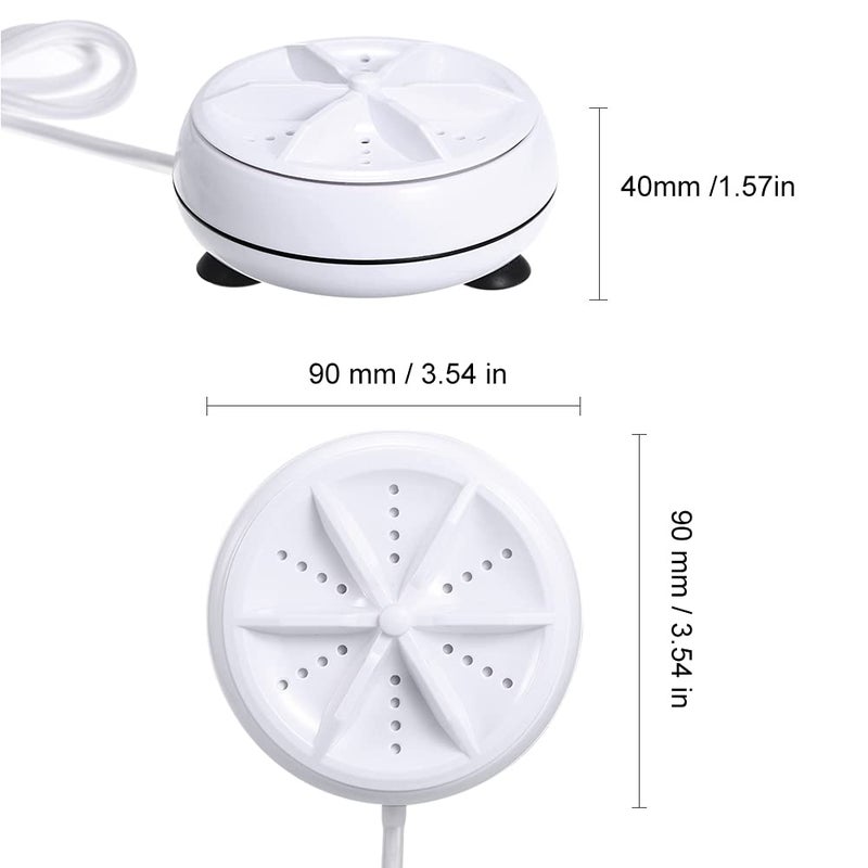 LongJiang Portable Ultrasonic Mini Turbine 3in1 Waves Convenient with USB Powered Washing Machine - Image 5