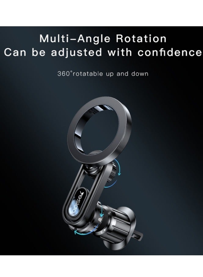 Yesido C157 Strong Magnetic Car Air Vent Phone Holder (Black) - Image 2