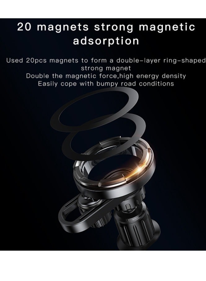 Yesido C157 Strong Magnetic Car Air Vent Phone Holder (Black) - Image 4