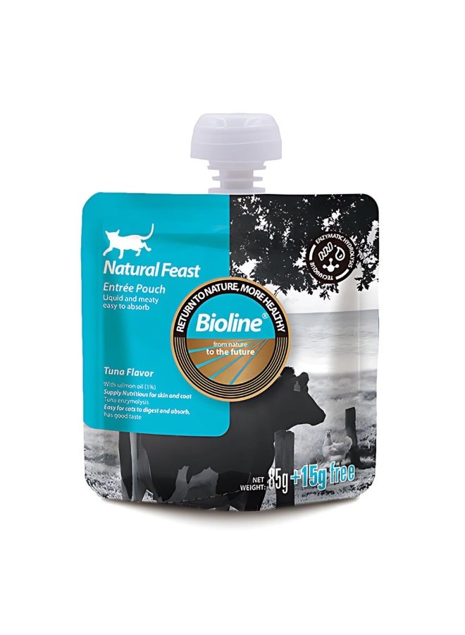 بايولاين بيولين فيست انتري كيس بنكهة التونة 85غ+15غ (6 قطع) - Image 1