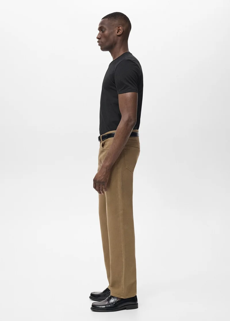 Mango Man Stretch cotton T-shirt