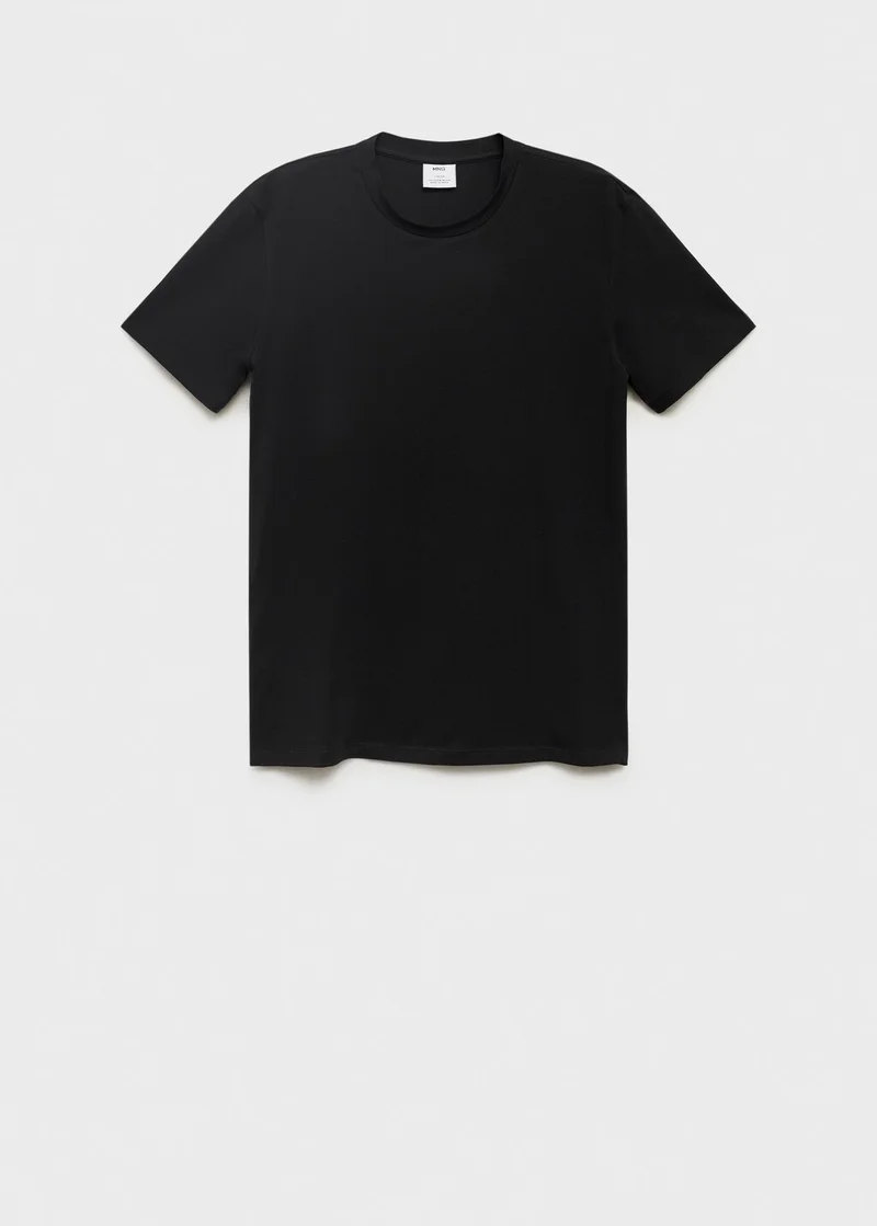 Mango Man Stretch cotton T-shirt