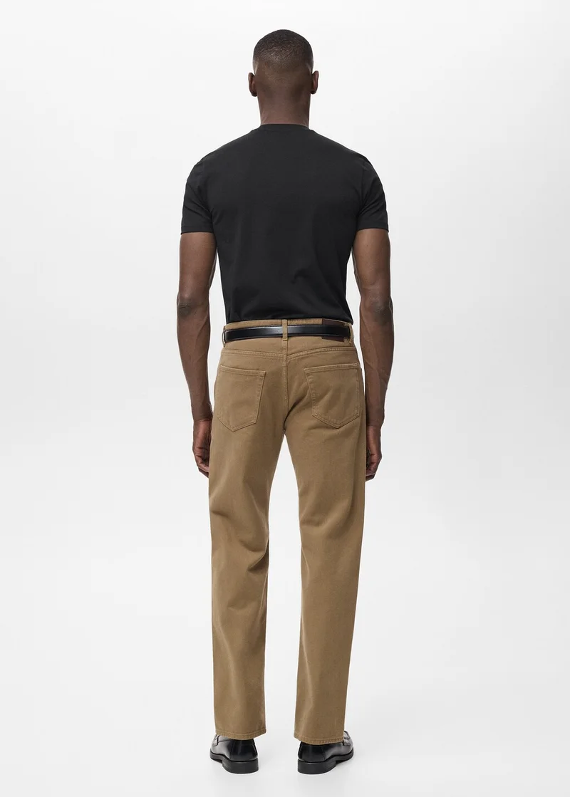 Mango Man Stretch cotton T-shirt