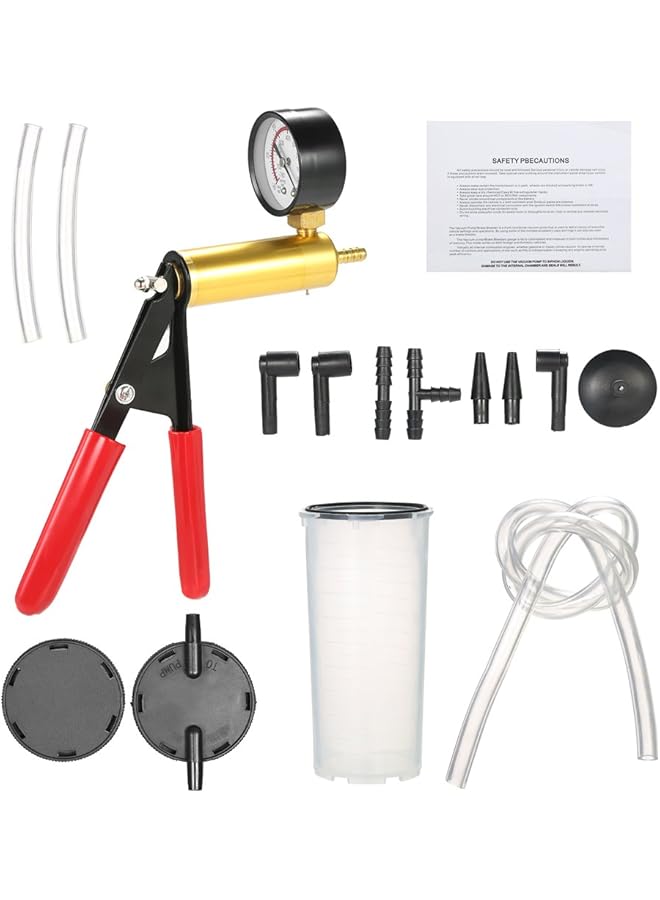 Professional Car Auto Hand Held Vacuum Pump Test, 17 Pieces - Image 3