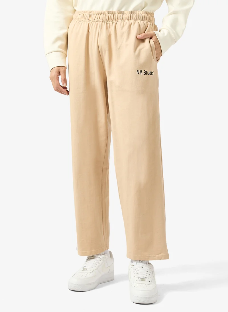 سفنتي فايف بنطلون رياضي مريح بطبعة نصية