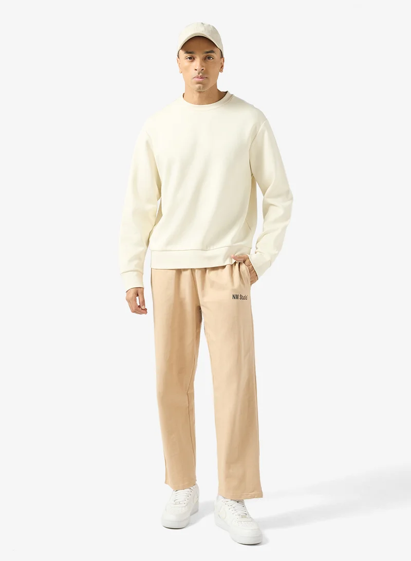 سفنتي فايف بنطلون رياضي مريح بطبعة نصية