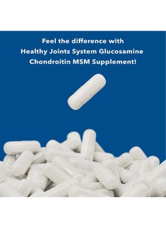 Somall Healthy Joint System Glucosamine Chondroitin MSM Supplement for Joint & Bone Health - 240 Capsules | Joint Support & Discomfort Relief for Back, Knees, Hands  - Image 5