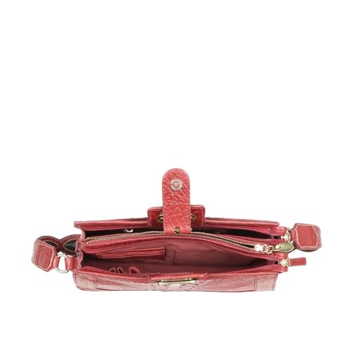Hidesign Bedouin 03 Women'S Casual Shoulder Bag - Red - M - Image 5