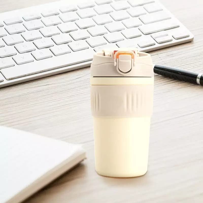 Wosta 480ml Insulated Travel Mug Tumbler with Straw & Leakproof Lid, Stainless Steel Double-Wall Vacuum Coffee & Tea Mug for Hot & Cold Drinks - Image 1