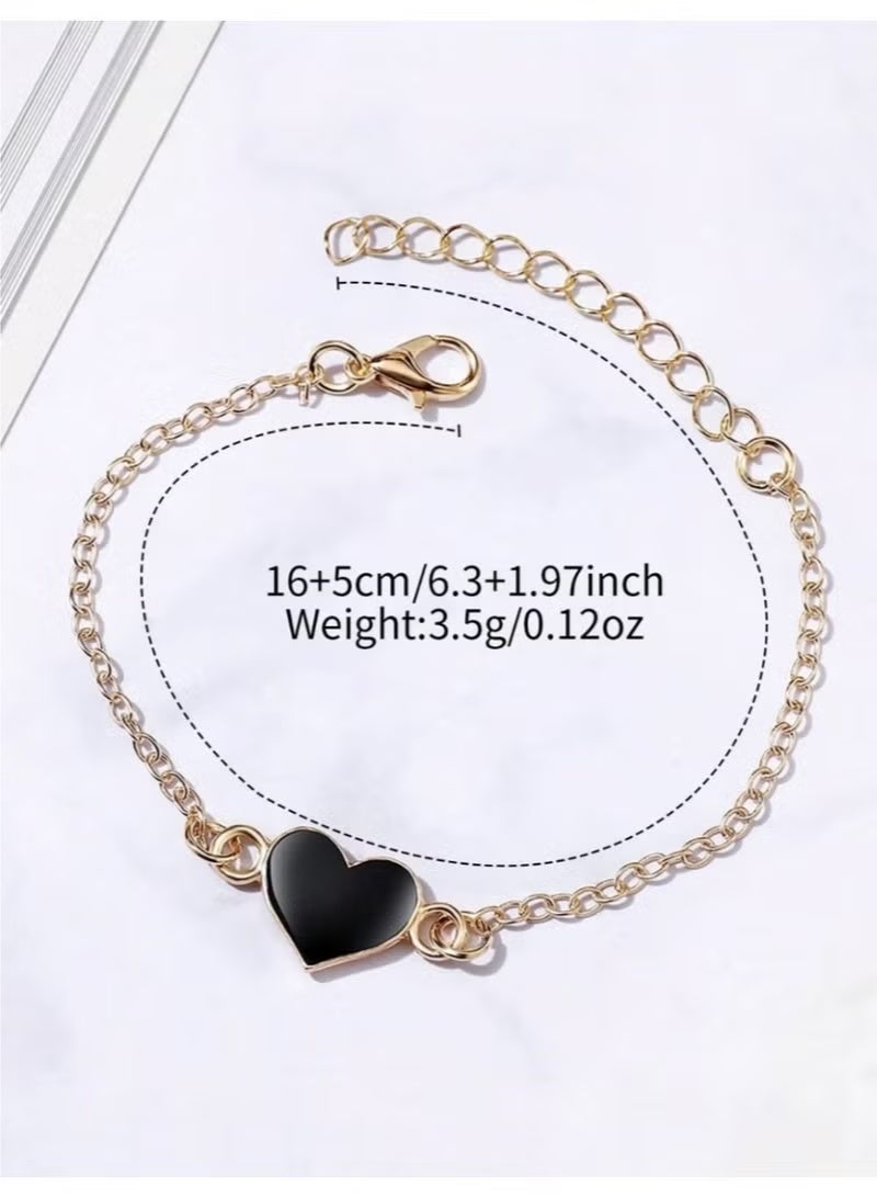 Geneva Women's  Digital Quartz Watch & Bracelet Set - Fashion Leather Strap Wristwatch (Black) - Image 4