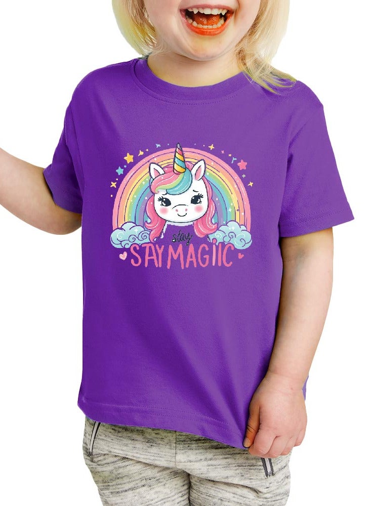 برينت شوب فور مي مجموعة مكونة من 5 تي شيرتات بناتي أنيق - تي شيرت كومبو مطبوع بأكمام قصيرة للفتيات - تي شيرت برقبة دائرية للفتيات - تي شيرت كومبو للأطفال - Image 4