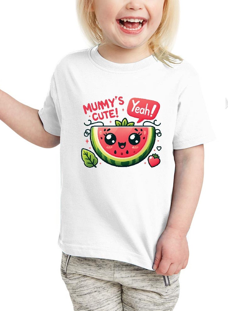 برينت شوب فور مي مجموعة مكونة من 5 تي شيرتات بناتي أنيق - تي شيرت كومبو مطبوع بأكمام قصيرة للفتيات - تي شيرت برقبة دائرية للفتيات - تي شيرت كومبو للأطفال - Image 3