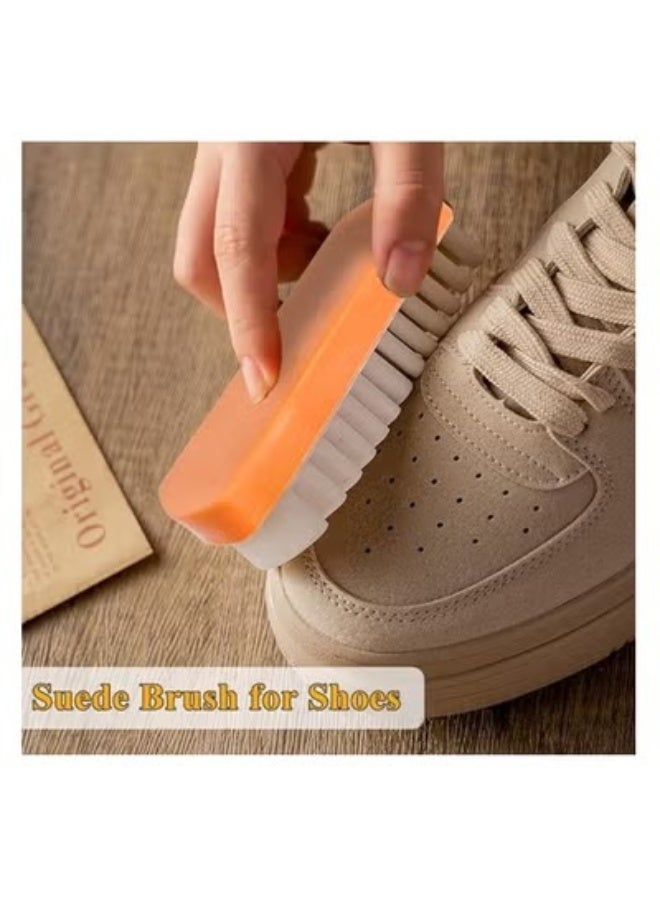 Suede Brush for Shoes, Suede Brush Eraser Suede Leather Brush Hard-Wearing Crepe Brush Suede Boot Brush for Cleaning Shoe - Boots - Suede Accessories - Image 4
