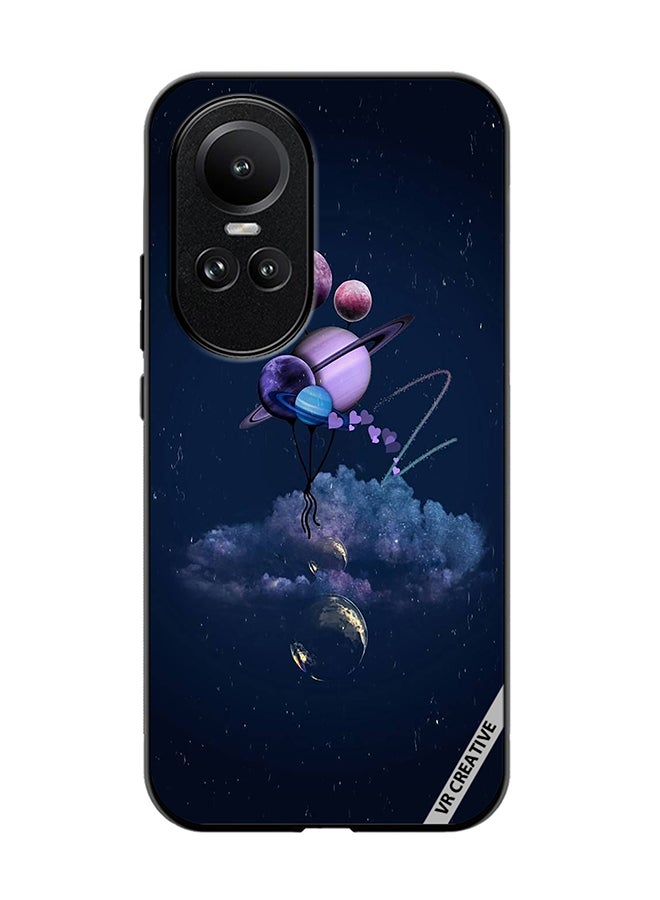 VR CREATIVE Protective Case Cover For Oppo Reno 10 Galaxy Design Multicolour - Image 1