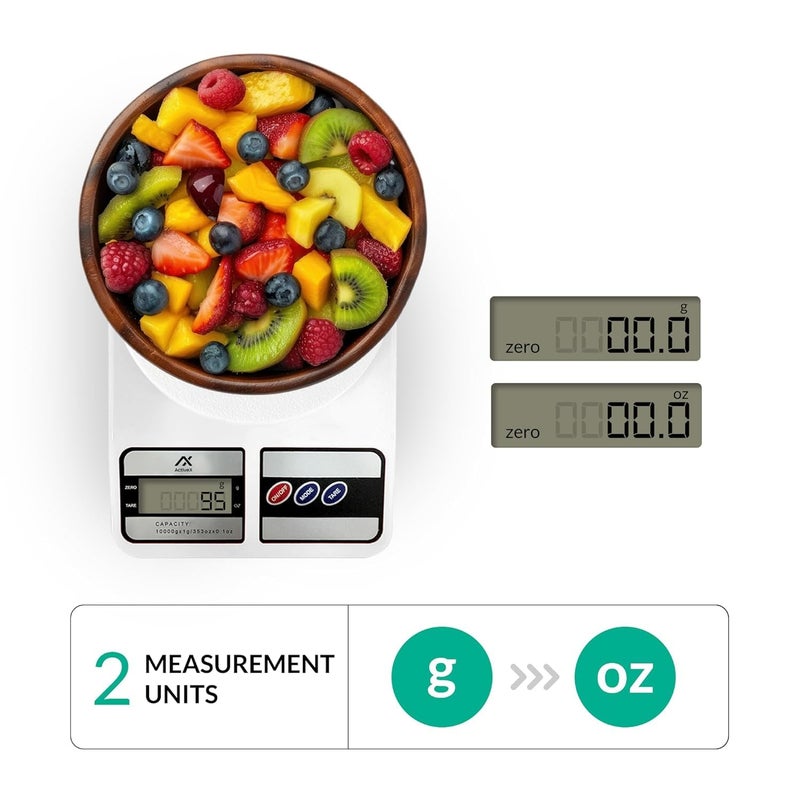 Amronix Kitchen Weighing Scale Highly Accurate Digital Weight Machine for Food Postage 10KG Capacity Portable Design with Tare Function Bright Display - Image 4