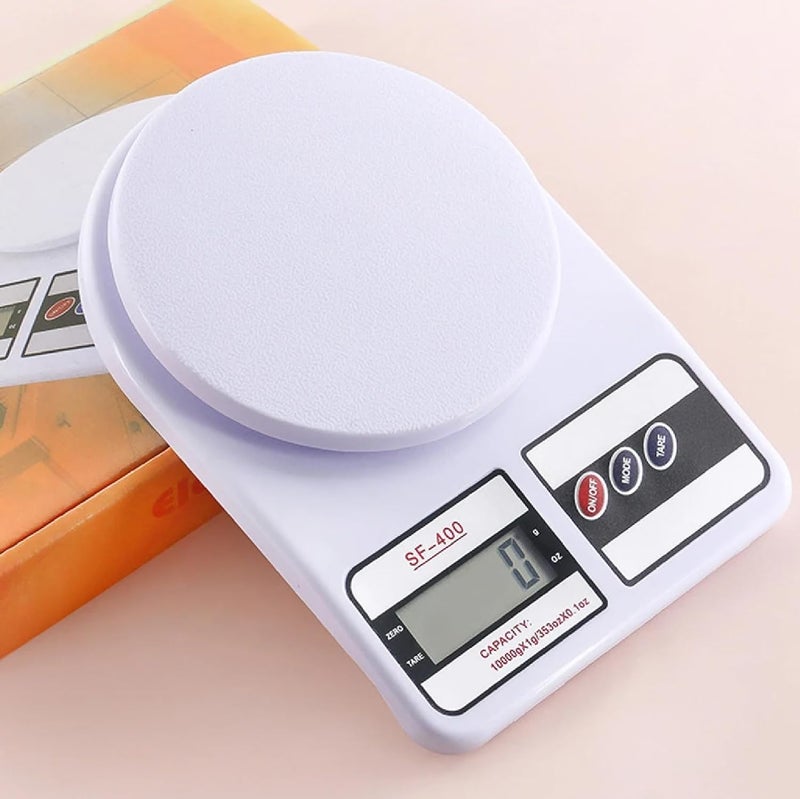 Amronix Kitchen Weighing Scale Highly Accurate Digital Weight Machine for Food Postage 10KG Capacity Portable Design with Tare Function Bright Display - Image 1