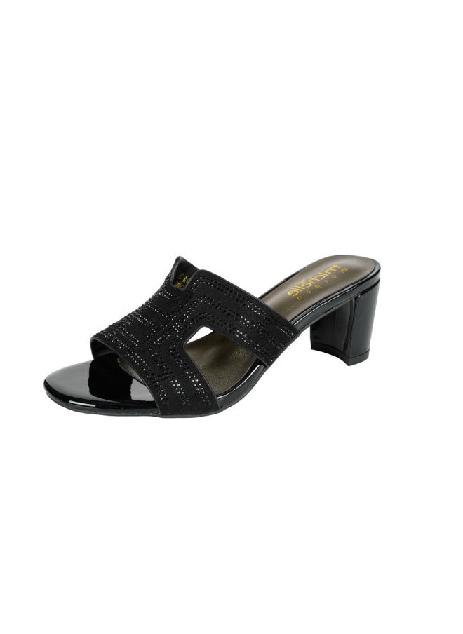 Michelle Morgan 092-2663 Michelle Morgan Ladies Block Heel 314RJ19A Black  - Image 3