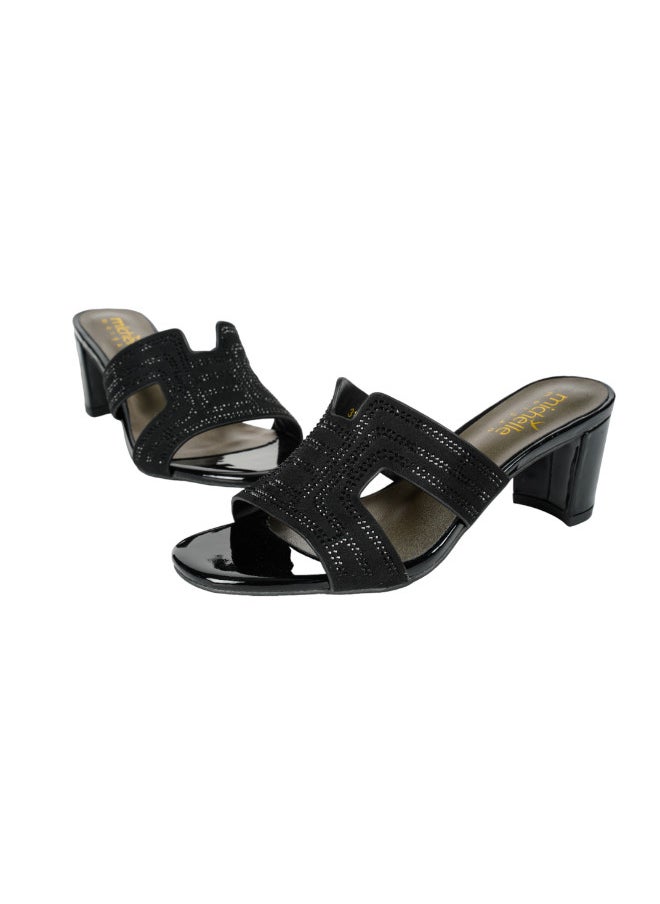 Michelle Morgan 092-2663 Michelle Morgan Ladies Block Heel 314RJ19A Black  - Image 2