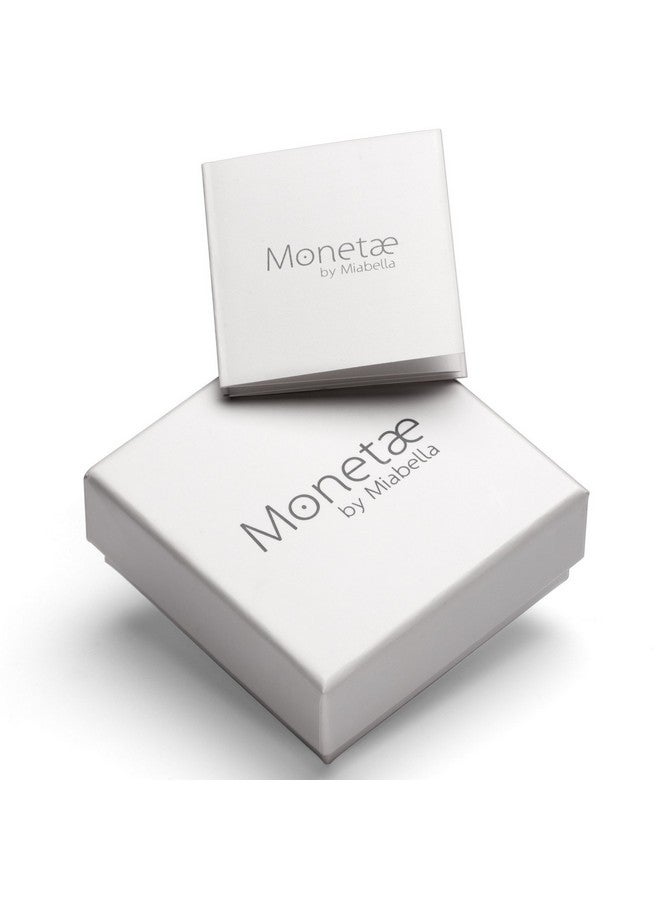 Miabella 18K Gold over Bronze Italian Genuine 500-Lira Coin Charm Rolo Link Chain Bracelet for Women Made in Italy - Image 3