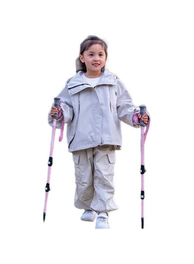 PELLIOT Outdoor Hiking Pole, Children'S Telescopic Professional Ultra-Light Aluminum Alloy Trekking Equipment, Mountain Climbing Cane, 16403642, Green - Image 3