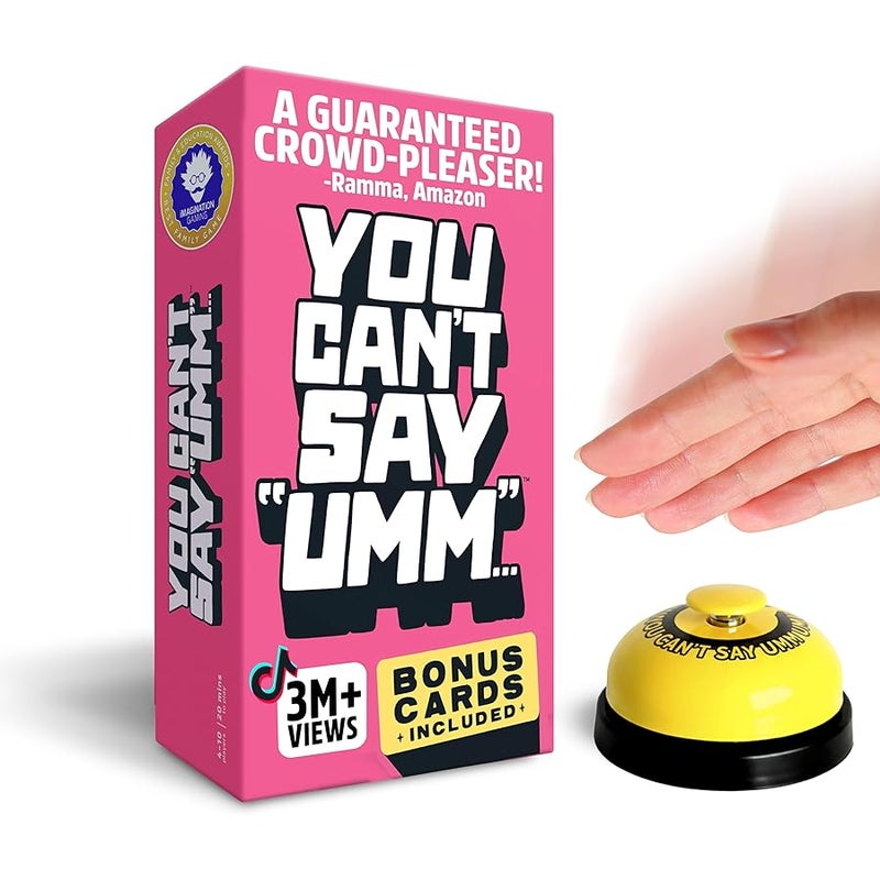 BIG POTATO You Can't Say UMM: A Party Game for Family and Adults, Fast-Paced Family Word Game, Must Have for Game Night, Bonus Content Included - Image 1