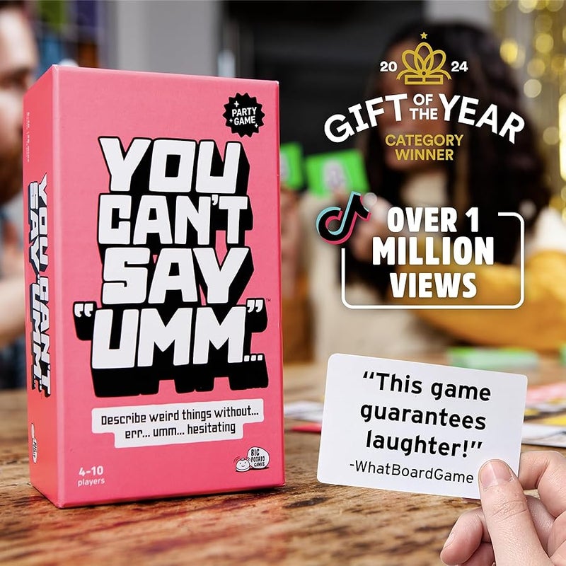 BIG POTATO You Can't Say UMM: A Party Game for Family and Adults, Fast-Paced Family Word Game, Must Have for Game Night, Bonus Content Included - Image 2