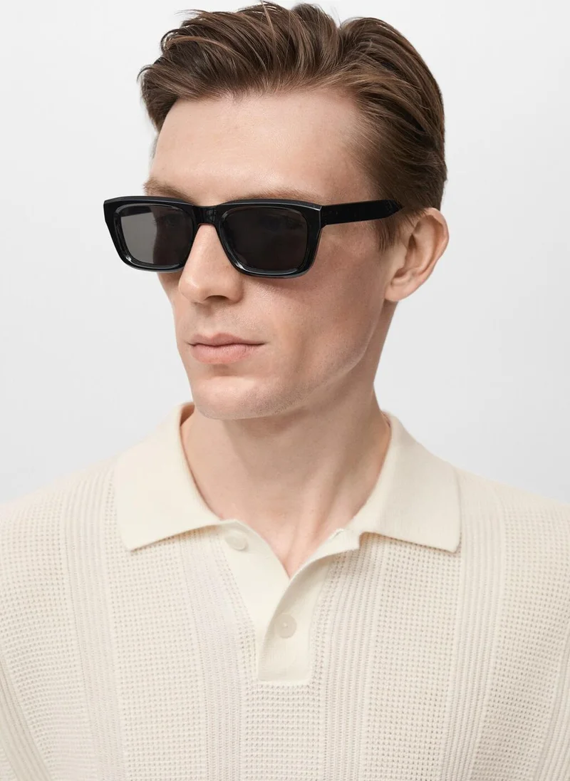 مانجو مان Striped Openwork Polo