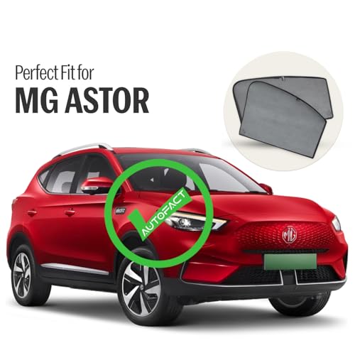 Autofact Car Sunshades for MG Astor/ZS EV, UV Protection, Useful Car Accessories, Custom fit Sun Shades for Side Windows, Set of 4 - Image 2