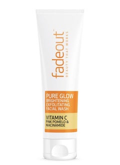 FADE OUT Pure Glow Brightening Exfoliating Face Wash With Vitamin C Pink Pomelo And Niacinamide 100Ml ; Cruelty Free & Vegan Friendly  - Image 2