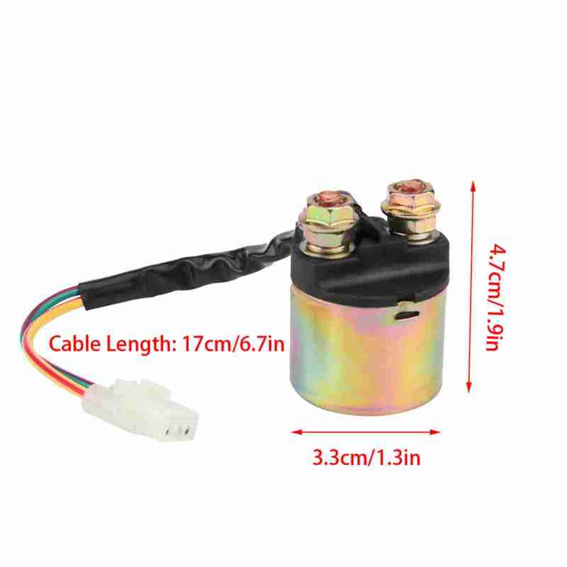 Motorcycle Starter Solenoid: Direct Plug-In Stable Performance - High Reliability Starter Relay for 1988-2000 Honda TRX300 TRX350 TRX90 - Image 5