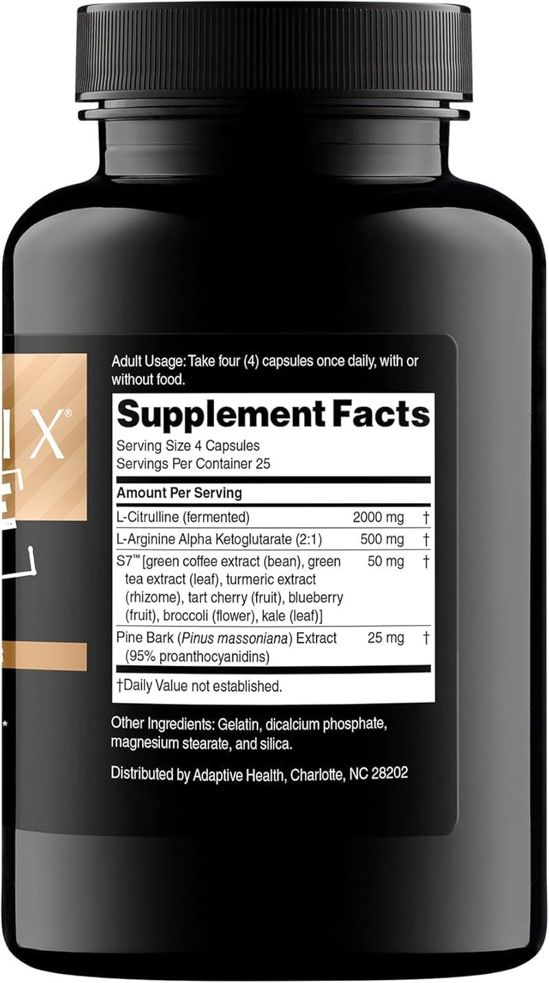 Nugenix Nitric Oxide Booster Supplement  Nitric Oxide Flow LArginine LCitrulline Pine Bark Extract  Vasodilator  100 Capsules - Image 2