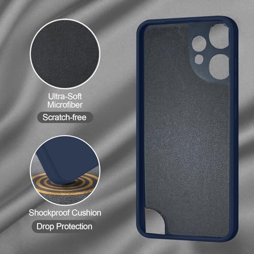SBMS Silicone Back Cover Case for CMF by Nothing Phone 2 Pro | Soft Micro-Fibre Lining Inside | Camera Protection Bump | Shockproof Back Cover Case for CMF by Nothing Phone 2 Pro (Blue) - Image 3