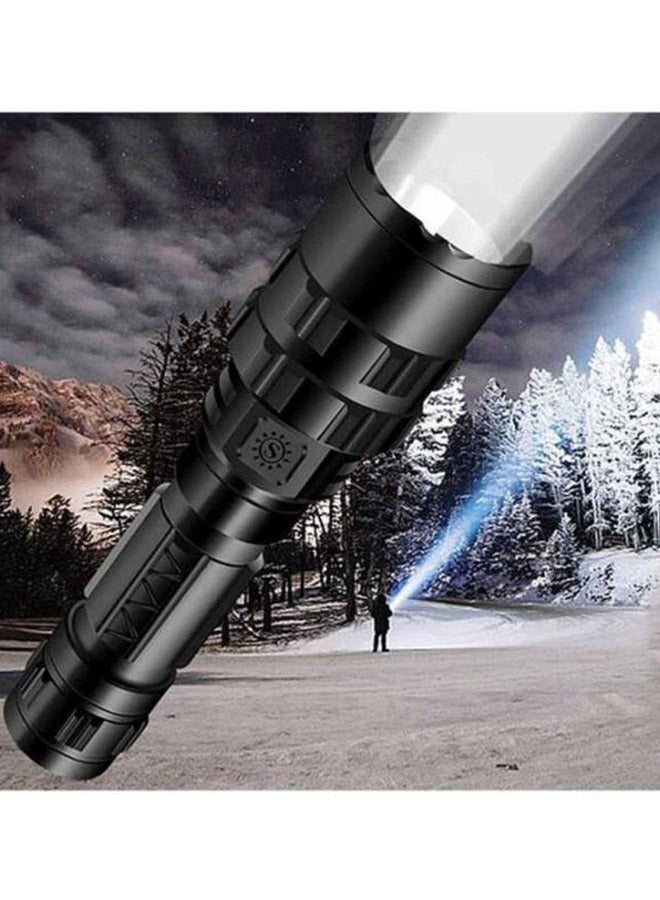 Tactical Military LED Flashlight Torch Black - Image 3