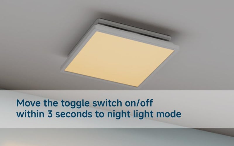 Tech Drive Modern Nickel Bathroom Exhaust Fan with Light, 110CFM, 1000lm Dimmable 5CCT LED Light Selectable, Quiet Ventilation Fan with night light,Energy Star Certified, Decorative Nickel Trim - Image 3