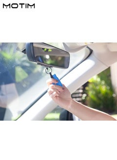 Motim 4 Pcs Mini Safety Hammer Car Escape Tool 2 IN 1, Emergency Car Glass Breaker Tool with Seat Belt Cutter, Broken Window Rescue Escape Tool  - Image 3